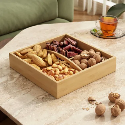 Bamboo Snack Storage Basket