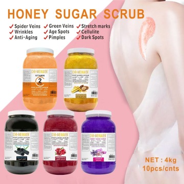 Organic Whitening Body Scrub with Vitamin C and Sea Salt for Deep Clean and Moisturizing