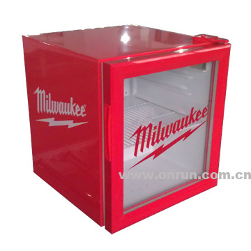 Glass door refrigerator, table top chiller