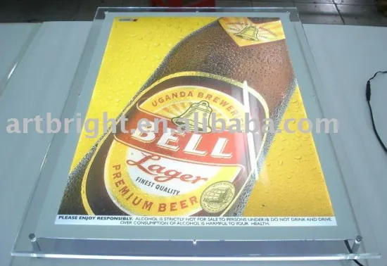 Acrylic panel LED crystal light box