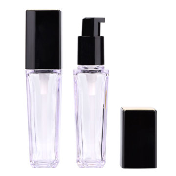 Chinese Cosmetic Packaging: Square Plastic Pump Bottle for Cream and Liquid Foundation