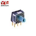 4+1Pins Thru-hole Octal 8 Position Rotary DIP Switch