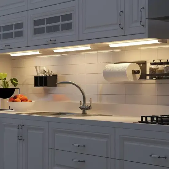 3CCT Changeable Dimmable Black White LED Under Counter Light Bar - 9inch to 48inch