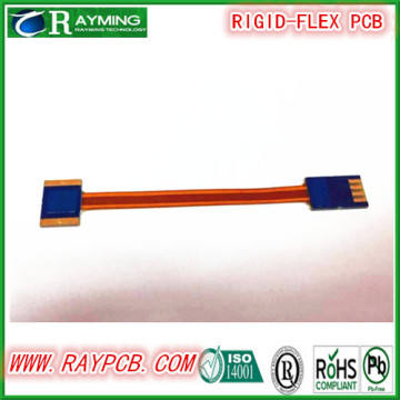 rigid flex pcb of gold finger for led bulb
