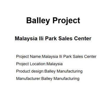 Centro de ventas de Project-Malaysia Ili Park
