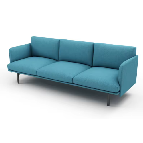 Canapé rembourré élégant pour salon et hôtel