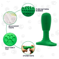 BPA Libre de silicona perro masticar juguete de cepillo de dientes