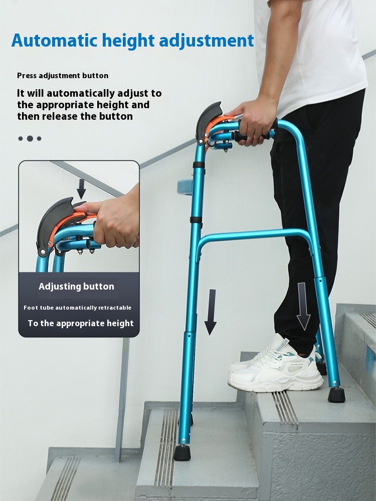 All-Terrain Elderly Mobility Seniors' Dedicated Fracture Rehabilitation Assistive Devices for Elderly Regulate Height Walker Aid2