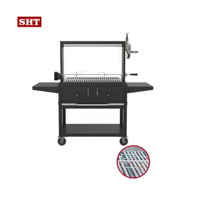 Weather Proof BBQ Grill Japan Griddle Large Cooking Area Charcoal Grill