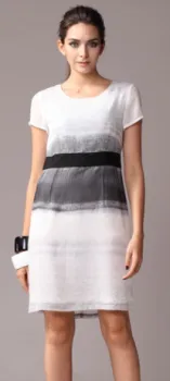 Pretty steps 2016 new organza dress elegant mature ladies dress high quality round collar dress