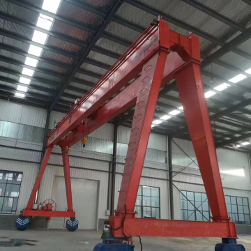 15m Span Rail-Mounted Single Beam Travelling Gantry Crane - 30 Ton Capacity