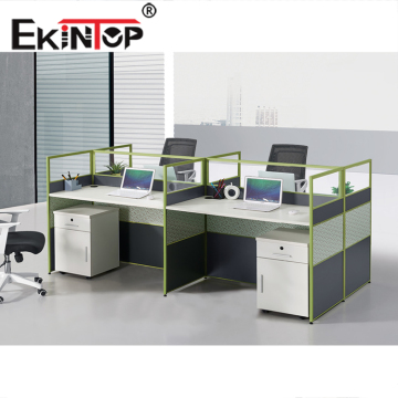 Foshan Furniture 4-Person Office Partition Workstation Desk