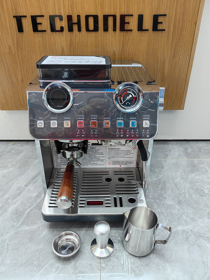 Neuer multifunktionaler elektrischer Kaffeemaschine Doppelkessel