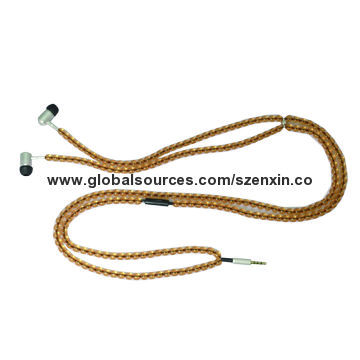 Elegant crystal chain earphone