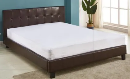 single double King-queen-size headboard wood leg wooden bed