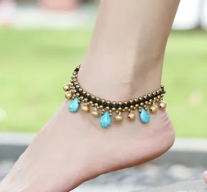 Anklet, Gold Jewelry Anklet, New Design Anklet Fashion Semi-precious Stone Anklet Bracelet 510293
