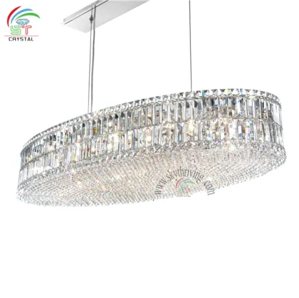 oval plaza silver chandelier