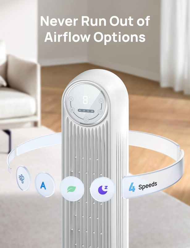 Tower Fan for Bedroom