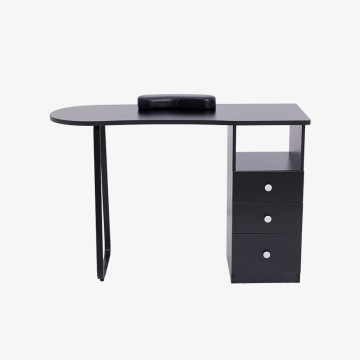 Modern Cheap Black Nail Table for Wholesale in Professional Salon Beauty Furniture