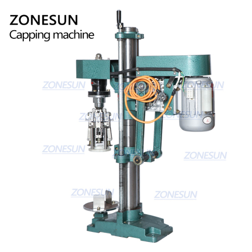 ZONESUN Semi Automatic Capping Machine Pilfer Proof Bottle Cap Making Juice Wine Water Liquid Bottles Glass Plastic Packing