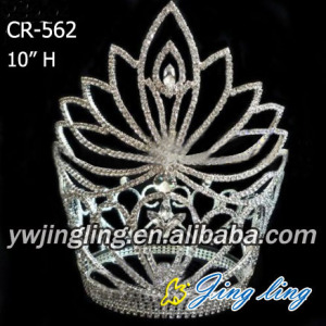 Jingling High quality Flower Rhinestone Crowns for pageant