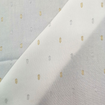 SISITEX Rayon Fabric Gold and Silver Thread Cut Cloth SS18633-1