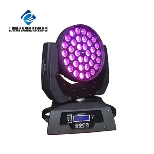 36Pcs 10W Zoom Waterproof RGBW Bee Eye LED Moving Head Stage Light for KTV DJ