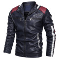 Mens PU Leather Biker Jacket High Quality Custom