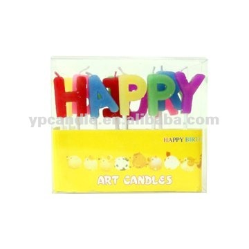 Happy Birthday English Letter Candle on the Toothpick