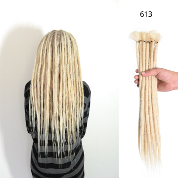 Alileader Wholesale 613 Pure Black 10 colors Crochet Braid Handmade Dreadlocks