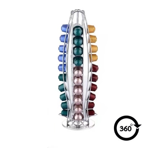 360 rotating coffee capsule storage rack