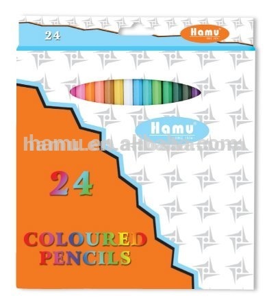 color wooden pencil set for draw