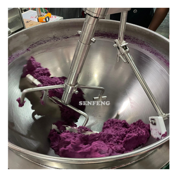 Full Automatic Cooking Pot with Steam Heating for Moon Cake Fillings - Jacketed Kettle for Food Industry