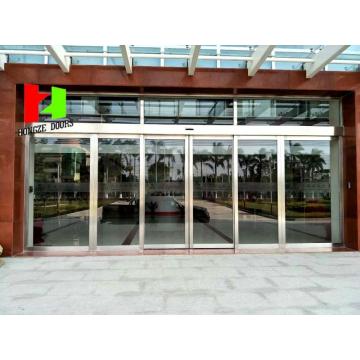 Aluminum Alloy Entrance Tempered Glass Sliding Door