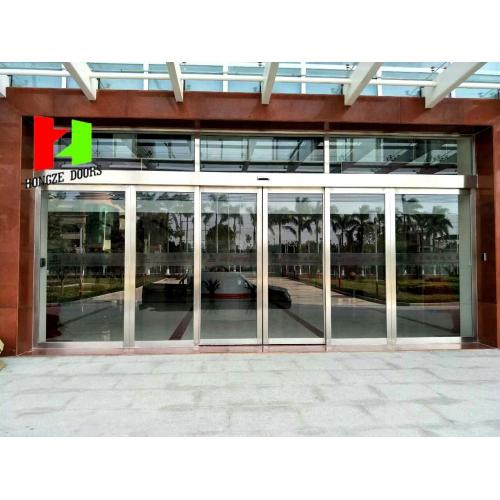 Aluminum Alloy Entrance Tempered Glass Sliding Door