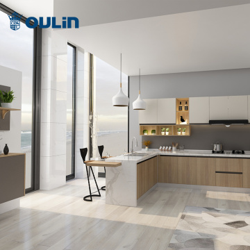 Modern minimalist kitchen furniture cabinet full set