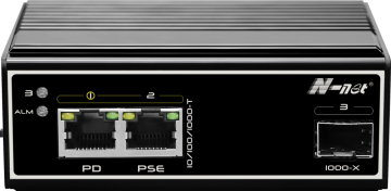3 ports Industrial full gigabit PoE switch