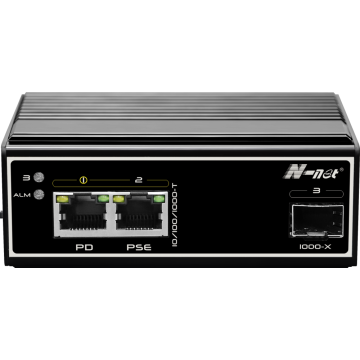 3 ports Industrial full gigabit PoE switch
