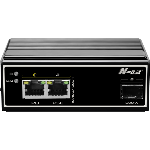 3 ports Industrial full gigabit PoE switch