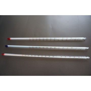 Red Spirit-Filled White General Laboratory Thermometers