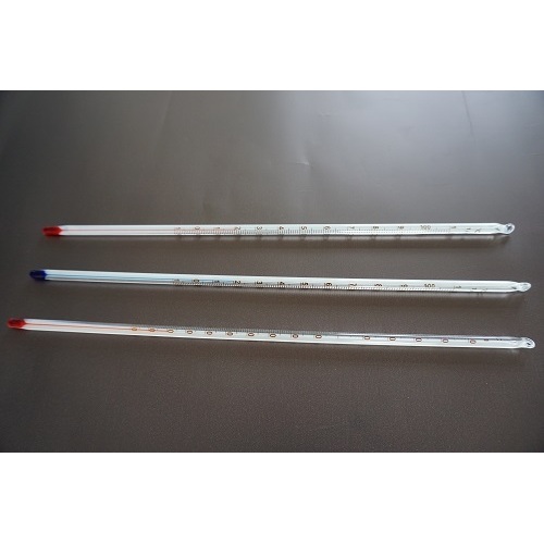 Red Spirit-Filled White General Laboratory Thermometers