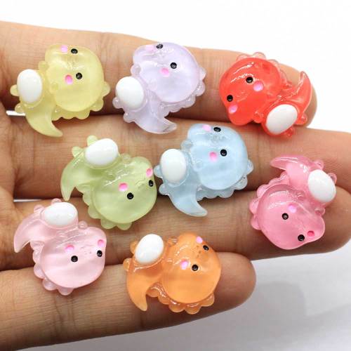 Snoep Kleur Kawaii Dinosaurus Plaksteen Hars Charme Voor Auto Keying Ornament Simulatie Cartoon Dier Kralen Cabochon DIY Art Onderdelen