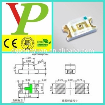 SMT SMD Emitting Diode light surface mount 1608 smd led