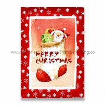 Paper Christmas Cards, with Full Color Printing,Customized Designs Accepted