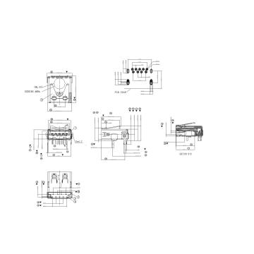 Receptacle C Type Shell +Contacts through hole