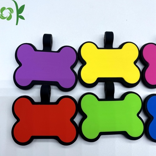 Oksilicone Hot Salking Pet Outdoor Acessórios Id Tag