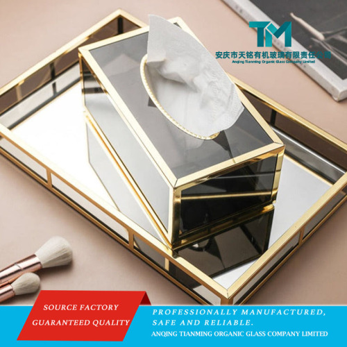 Suporte de tecido acrílico transparente moderno para decoração de casa