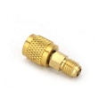 1/4 "SAE PARA SA CHARGING HOSE Refrigeration Connector Access Valve R410 R134A R22 Brass Adapter