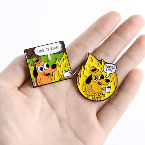 Custom Cute Dog Soft Enamel Metal Pin Badge