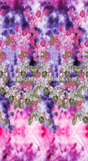 Factory design digital printed silk charmeuse 100%pure silk fabric